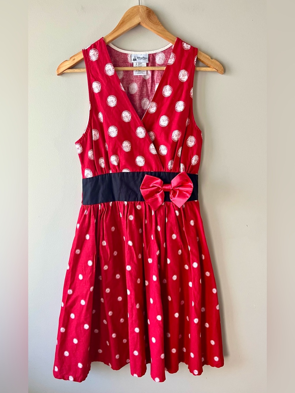 Women's Disney Minnie Mouse Dress Size Small 100% Cotton -Vacation Costume